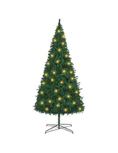 Albero di Natale con luci a corde decorative Verde 400 cm PVC