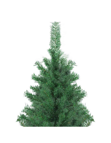 Albero di Natale con luci a corde decorative Verde 400 cm PVC