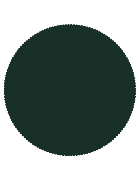Tovaglia da Tavolo Rotondo Verde Scuro Ø 140 cm