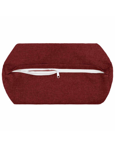 Cuscino con cuscino HEERLEN 2 pz Rosso Vino Tessuto