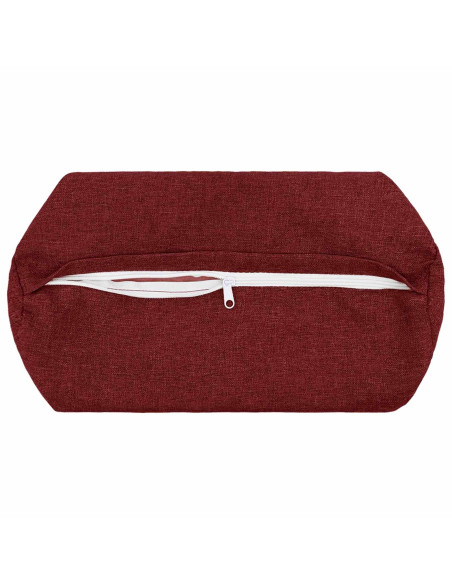 Cuscino con cuscino HEERLEN 2 pz Rosso Vino Tessuto