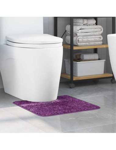 Tappeto Antiscivolo per Bagno con Taglio per Toilette Viola PP
