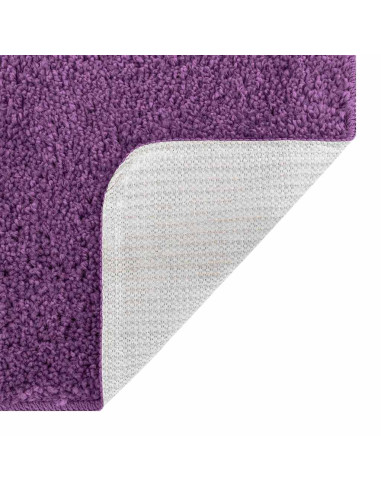 Tappeto Antiscivolo per Bagno con Taglio per Toilette Viola PP