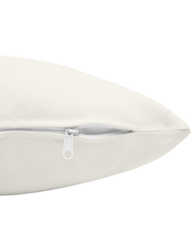 Cuscino con cuscino HEERLEN 2 pz Bianco Tessuto