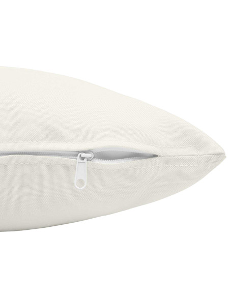 Cuscino con cuscino HEERLEN 2 pz Bianco Tessuto