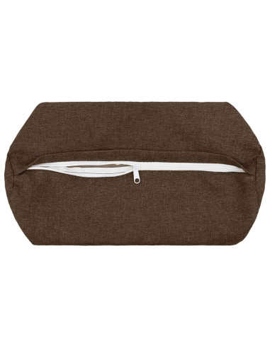 Cuscino con cuscino HEERLEN 2 pz Marrone Tessuto