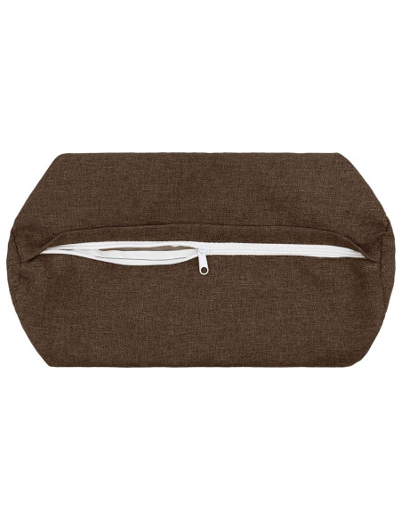 Cuscino con cuscino HEERLEN 2 pz Marrone Tessuto