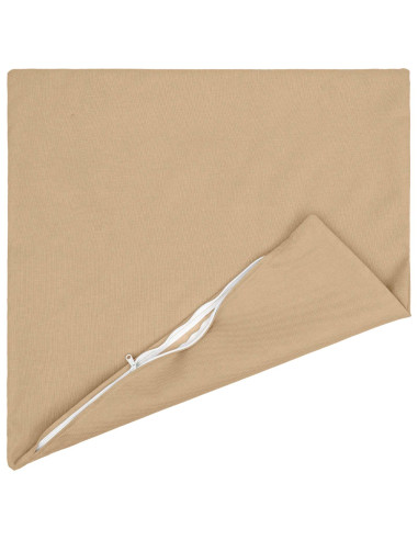 Cuscino con cuscino HEERLEN 2 pz Crema Tessuto