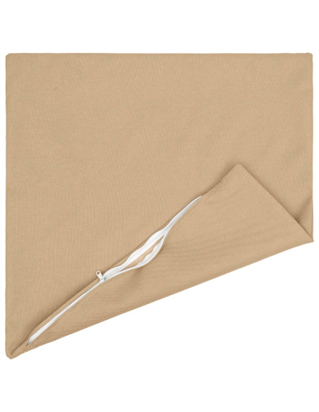 Cuscino con cuscino HEERLEN 2 pz Crema Tessuto