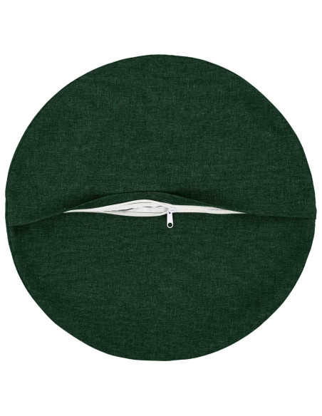 Cuscino con cuscino HEERLEN 2 pz Verde Scuro Tessuto