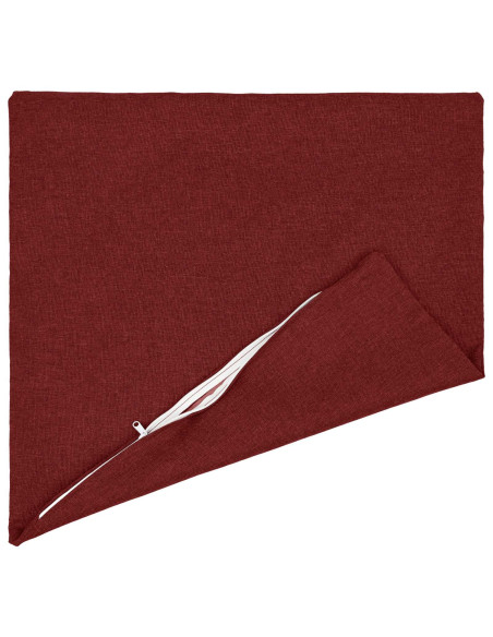 Cuscino con cuscino HEERLEN 2 pz Rosso Vino Tessuto