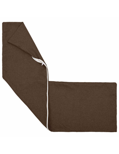 Cuscino con cuscino HEERLEN 2 pz Marrone Tessuto