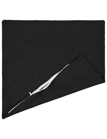 Cuscino con cuscino HEERLEN 2 pz Nero Tessuto