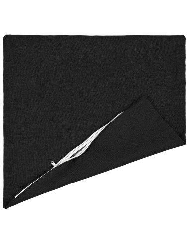 Cuscino con cuscino HEERLEN 2 pz Nero Tessuto