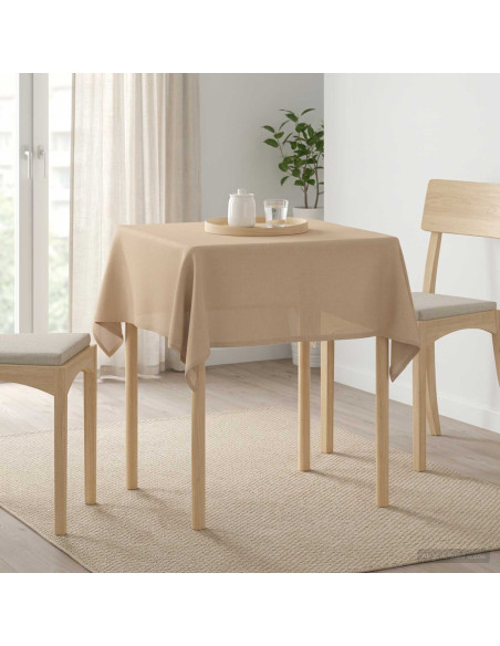 Tovaglia da Tavolo 5 pz Quadrato Beige 110 x 110 cm