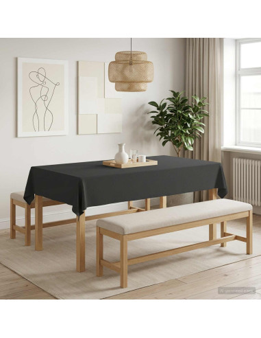 Tovaglia da Tavolo 5 pz Rettangolare Grigio Scuro 110 x 160 cm