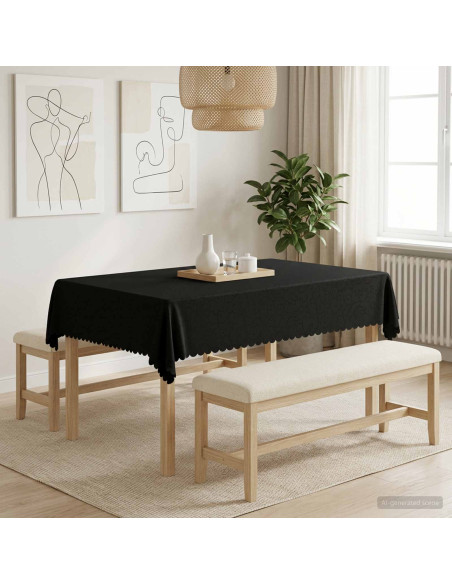 Tovaglia da Tavolo 5 pz Rettangolare Grigio Scuro 140 x 180 cm