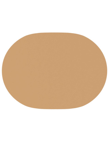 Tovaglia da Tavolo 5 pz Ovale Beige 160 x 220 cm Poliestere