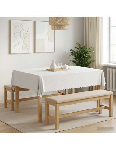 Tovaglia da Tavolo Rettangolare Bianco 110 x 140 cm