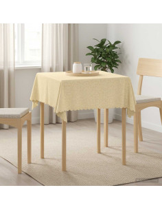 Tovaglia da Tavolo Rettangolare Bianco Crema 140 x 140 cm