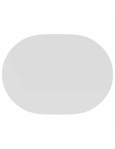 Tovaglia da Tavolo 5 pz Ovale Bianco 160 x 220 cm Poliestere