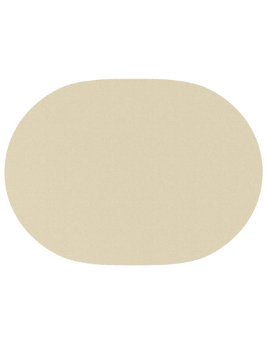 Tovaglia da Tavolo 5 pz Ovale Bianco Crema 130 x 180 cm
