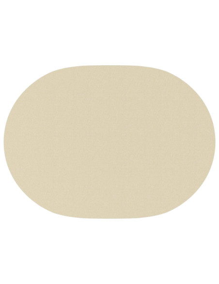 Tovaglia da Tavolo 5 pz Ovale Bianco Crema 130 x 180 cm