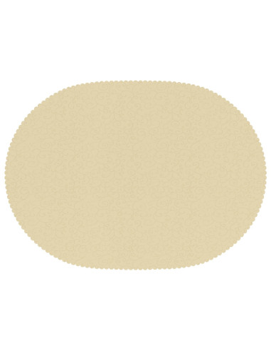 Tovaglia da Tavolo 5 pz Ovale Bianco Crema 130 x 180 cm