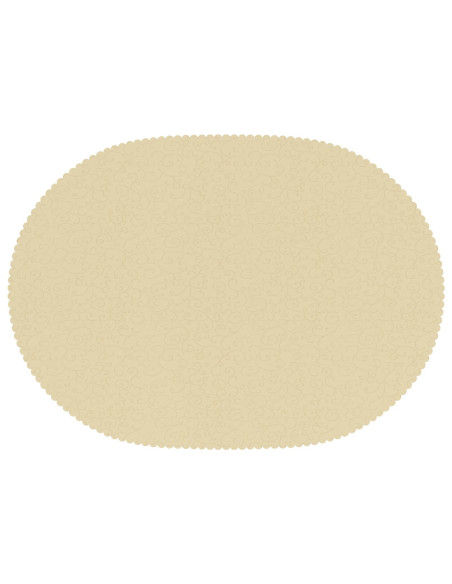 Tovaglia da Tavolo 5 pz Ovale Bianco Crema 130 x 220 cm