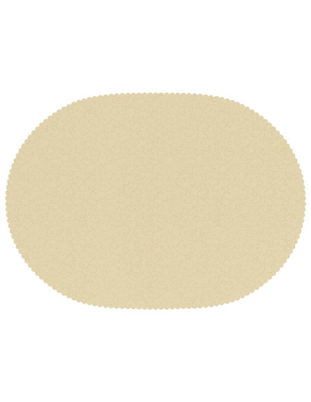 Tovaglia da Tavolo 5 pz Ovale Bianco Crema 160 x 220 cm