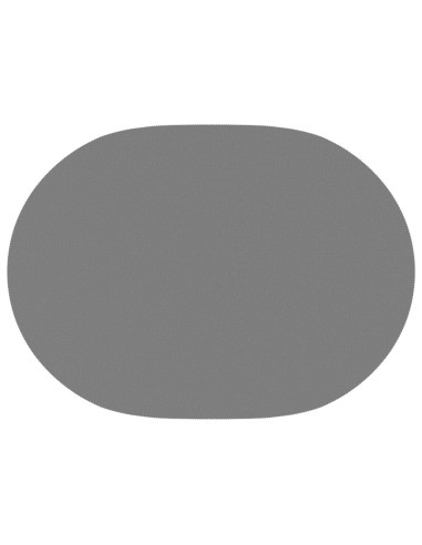 Tovaglia da Tavolo 5 pz Ovale Grigio Chiaro 130 x 180 cm