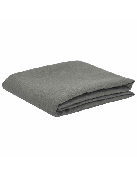 Tovaglia da Tavolo 5 pz Ovale Grigio Chiaro 130 x 220 cm