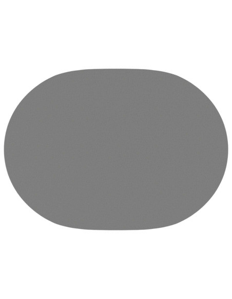 Tovaglia da Tavolo 5 pz Ovale Grigio Chiaro 160 x 220 cm