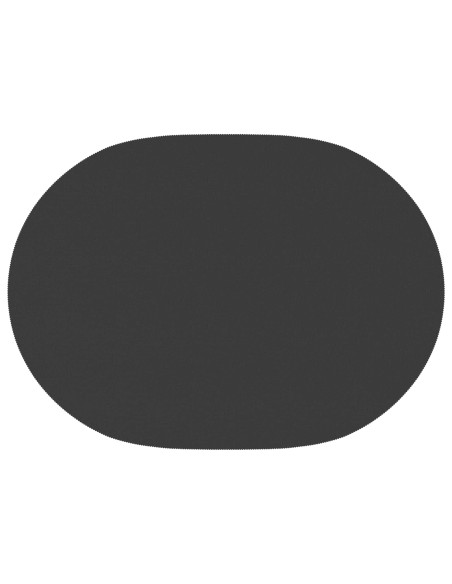 Tovaglia da Tavolo 5 pz Ovale Grigio Scuro 130 x 220 cm