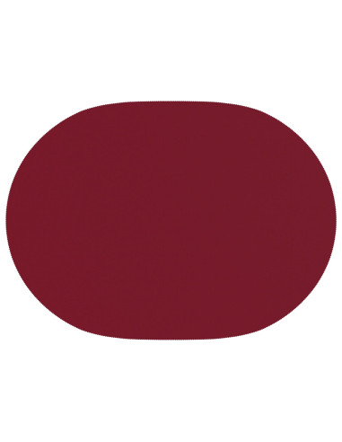 Tovaglia da Tavolo 5 pz Ovale Rosso Vino 130 x 180 cm