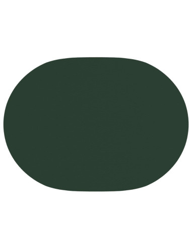 Tovaglia da Tavolo 5 pz Ovale Verde Scuro 130 x 180 cm