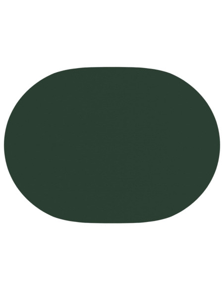 Tovaglia da Tavolo 5 pz Ovale Verde Scuro 130 x 220 cm