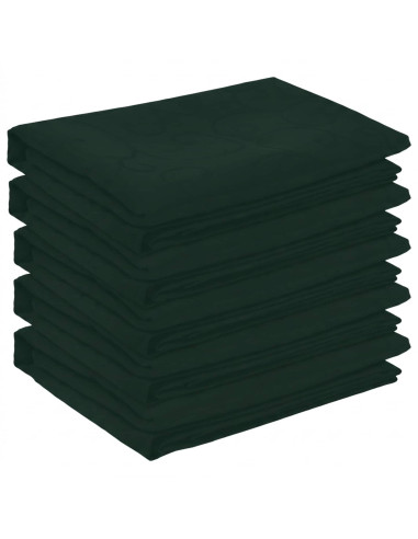 Tovaglia da Tavolo 5 pz Ovale Verde Scuro 160 x 220 cm