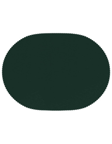 Tovaglia da Tavolo 5 pz Ovale Verde Scuro 160 x 220 cm