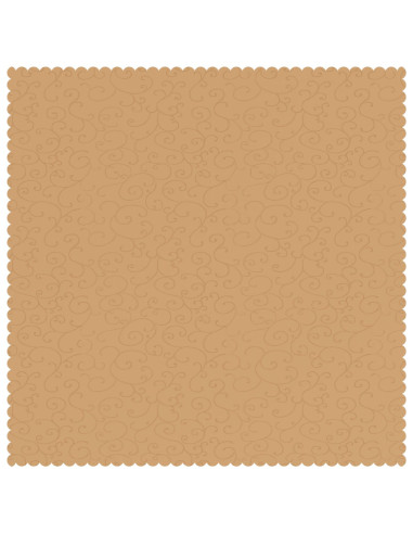 Tovaglia da Tavolo 5 pz Quadrato Beige 110 x 110 cm