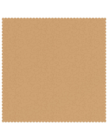 Tovaglia da Tavolo 5 pz Quadrato Beige 110 x 110 cm