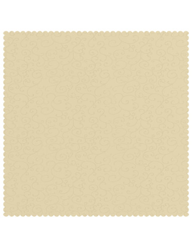 Tovaglia da Tavolo 5 pz Quadrato Bianco Crema 110 x 110 cm