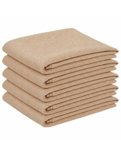 Tovaglia da Tavolo 5 pz Rettangolare Beige 140 x 220 cm 2