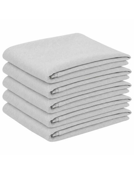Tovaglia da Tavolo 5 pz Rettangolare Bianco 140 x 140 cm
