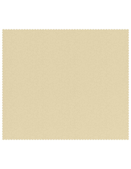 Tovaglia da Tavolo 5 pz Rettangolare Bianco Crema 140 x 160 cm