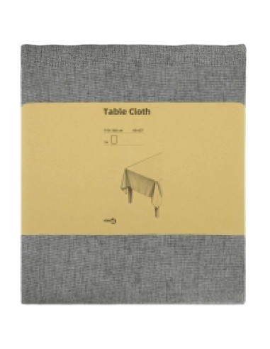 Tovaglia da Tavolo 5 pz Rettangolare Grigio Chiaro 110 x 160 cm