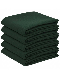 Tovaglia da Tavolo 5 pz Rettangolare Verde Scuro 140 x 220 cm 2