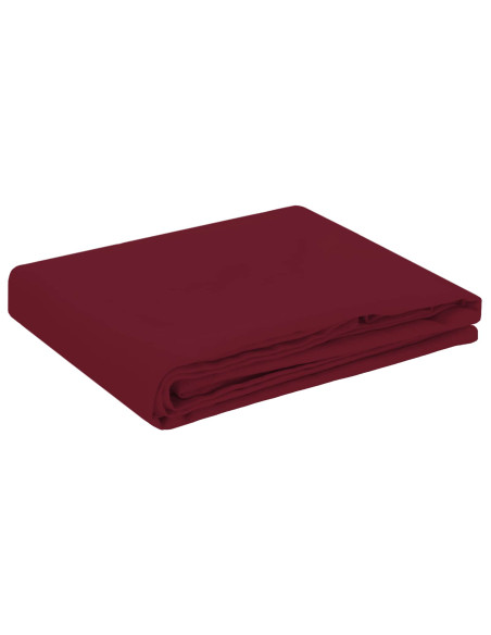 Tovaglia da Tavolo 5 pz Rosso Vino 110 x 140 cm Poliestere