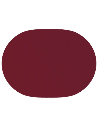 Tovaglia da Tavolo 5 pz Rosso Vino 130 x 220 cm Poliestere