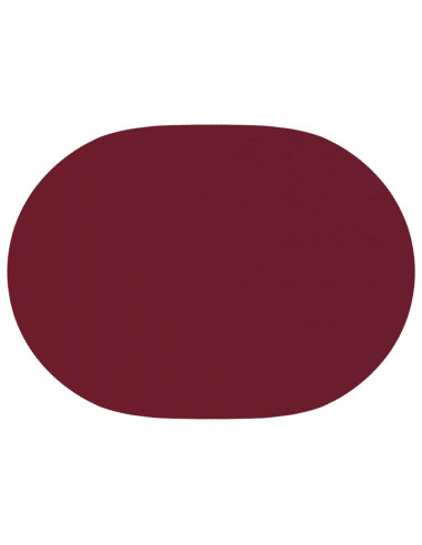 Tovaglia da Tavolo 5 pz Rosso Vino 160 x 220 cm Poliestere